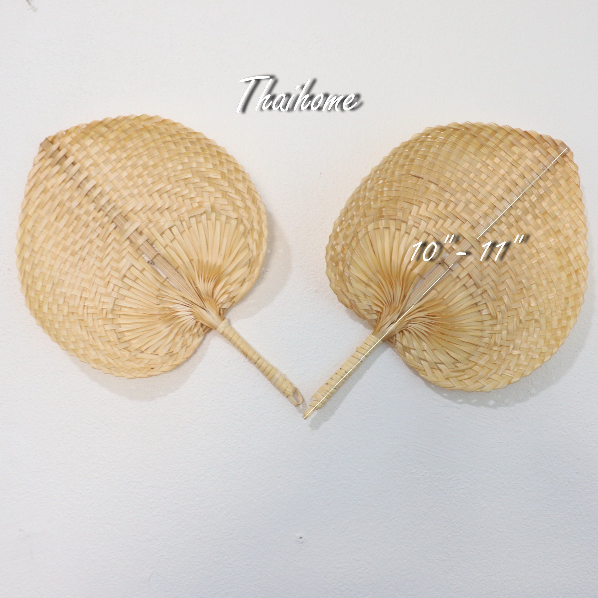 Bamboo Hand Fan Wall Hanging Woven Fan Wall Decor bamboo Etsy