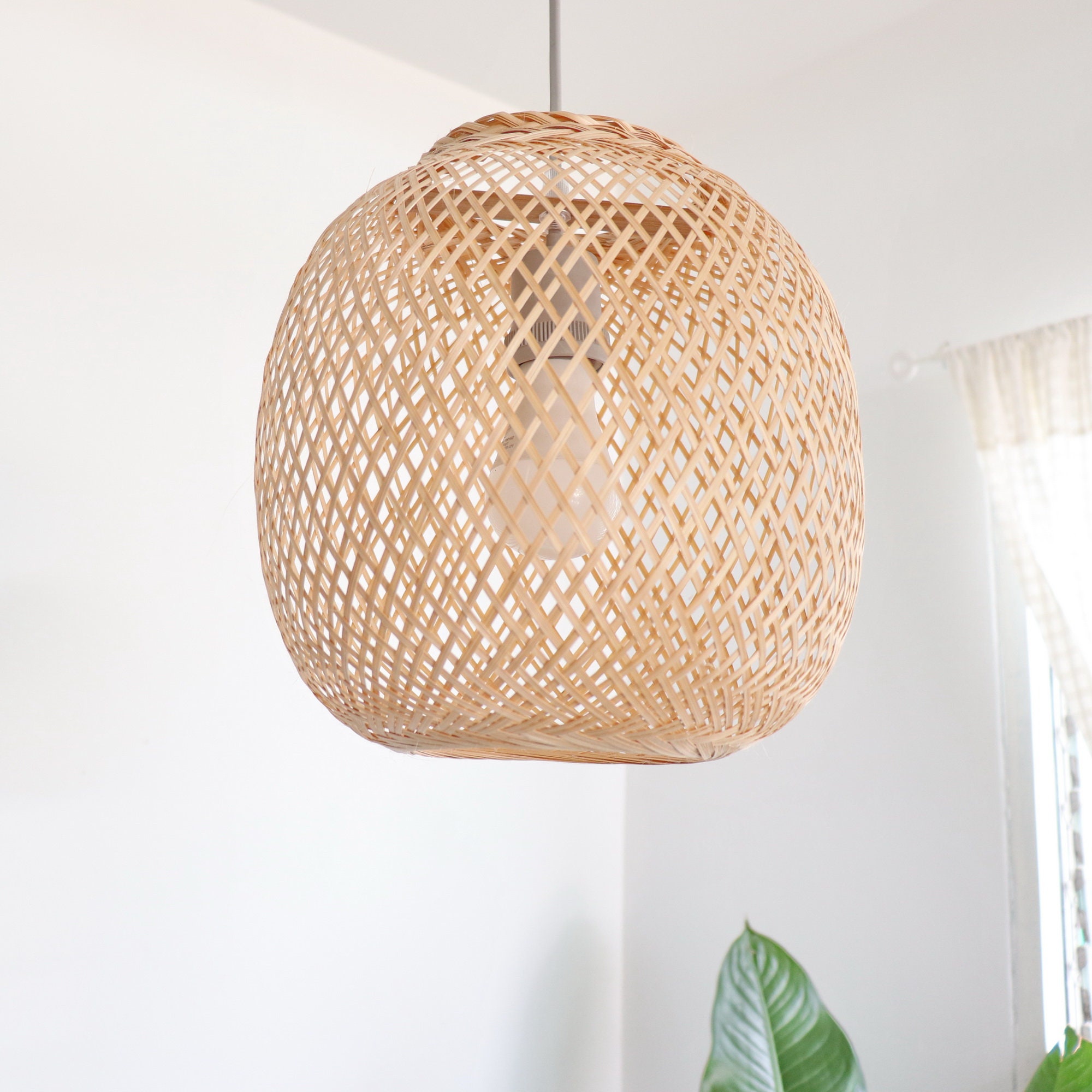 15 Inches BAMBOO PENDANT LIGHTPendant light pendant lamps Etsy