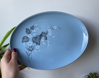 Smith /& Taylor Pink Platter 1937 Talor Free Shipping Plymouth Shape,Floral Spray