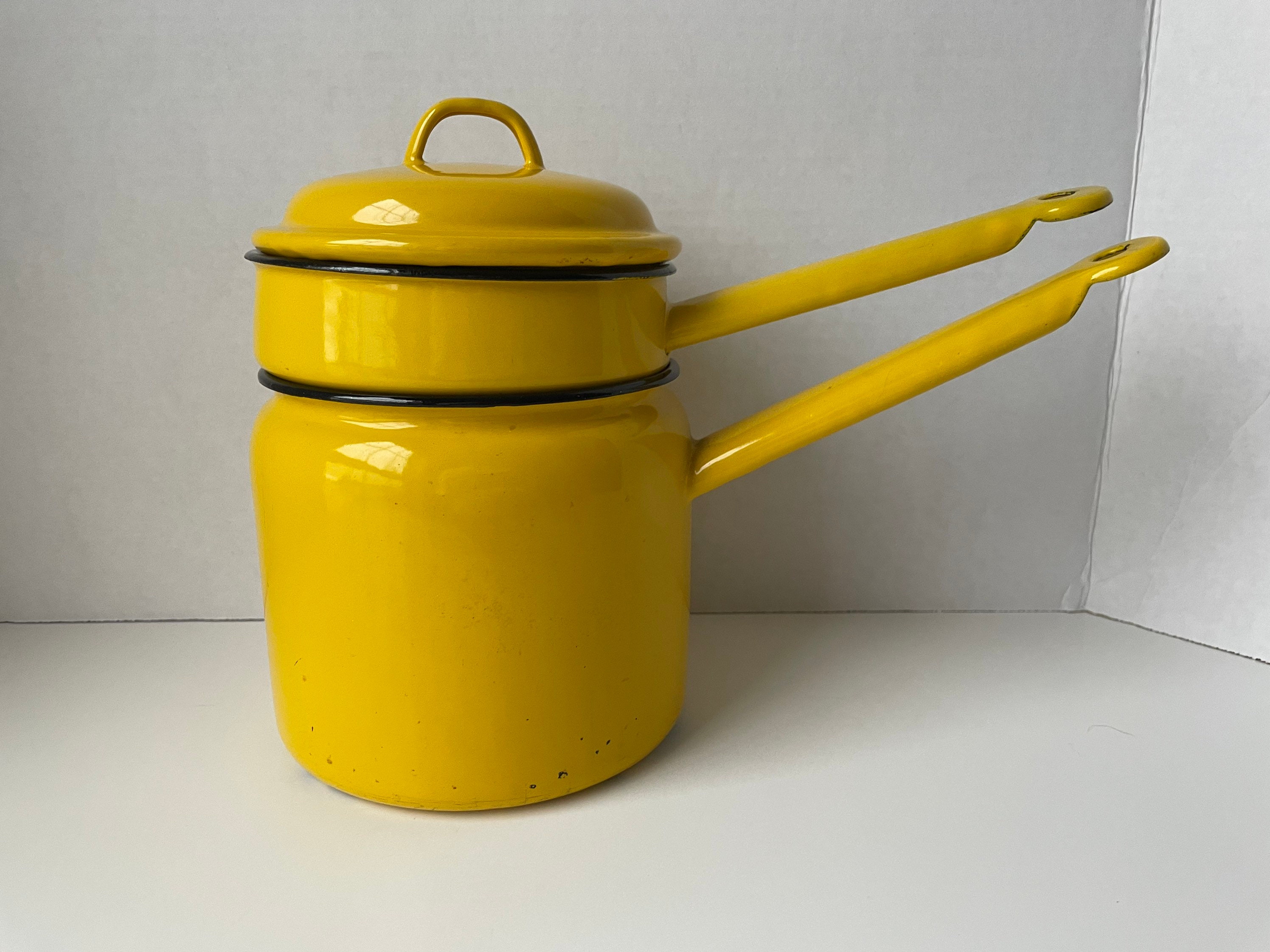 Vintage Buckeye Aluminum Double Boiler Cookware Pot 