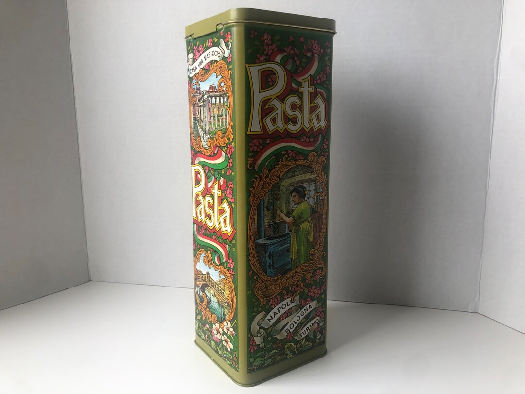 Vintage Pasta Tin Vintage Italian Tin Vintage Retro Tin Etsy