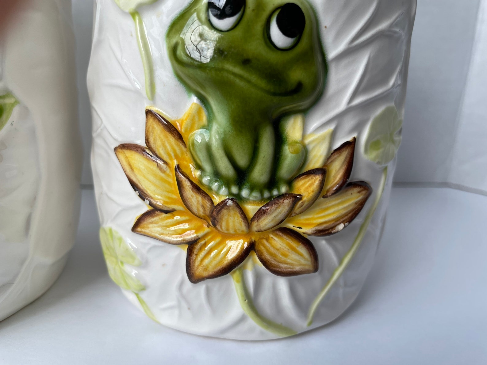Set of 2 Vintage Sears Roebuck Neil the Frog Canisters Etsy
