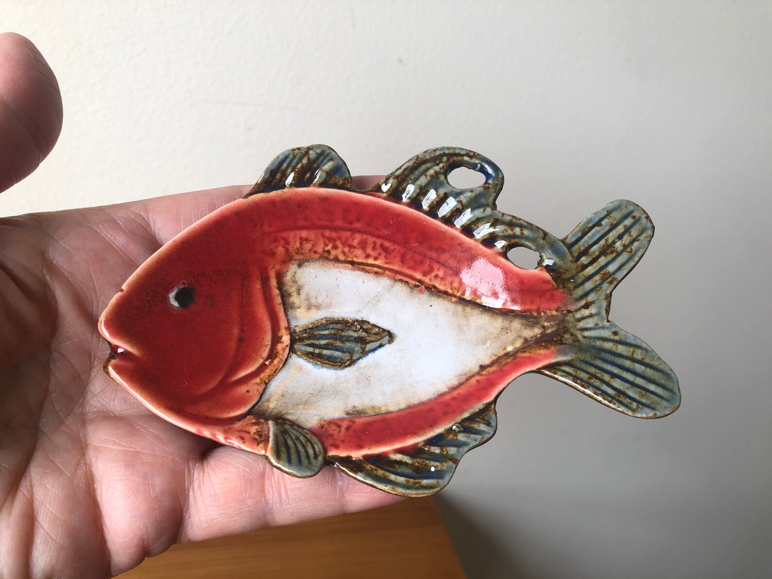 Set of 4 Vintage Pier One Ceramic Fish Plates Sushi Plates Etsy