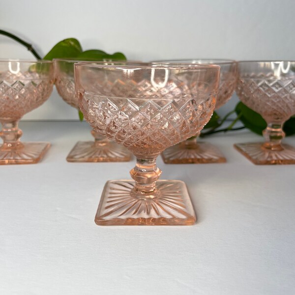 Pink Glassware Etsy