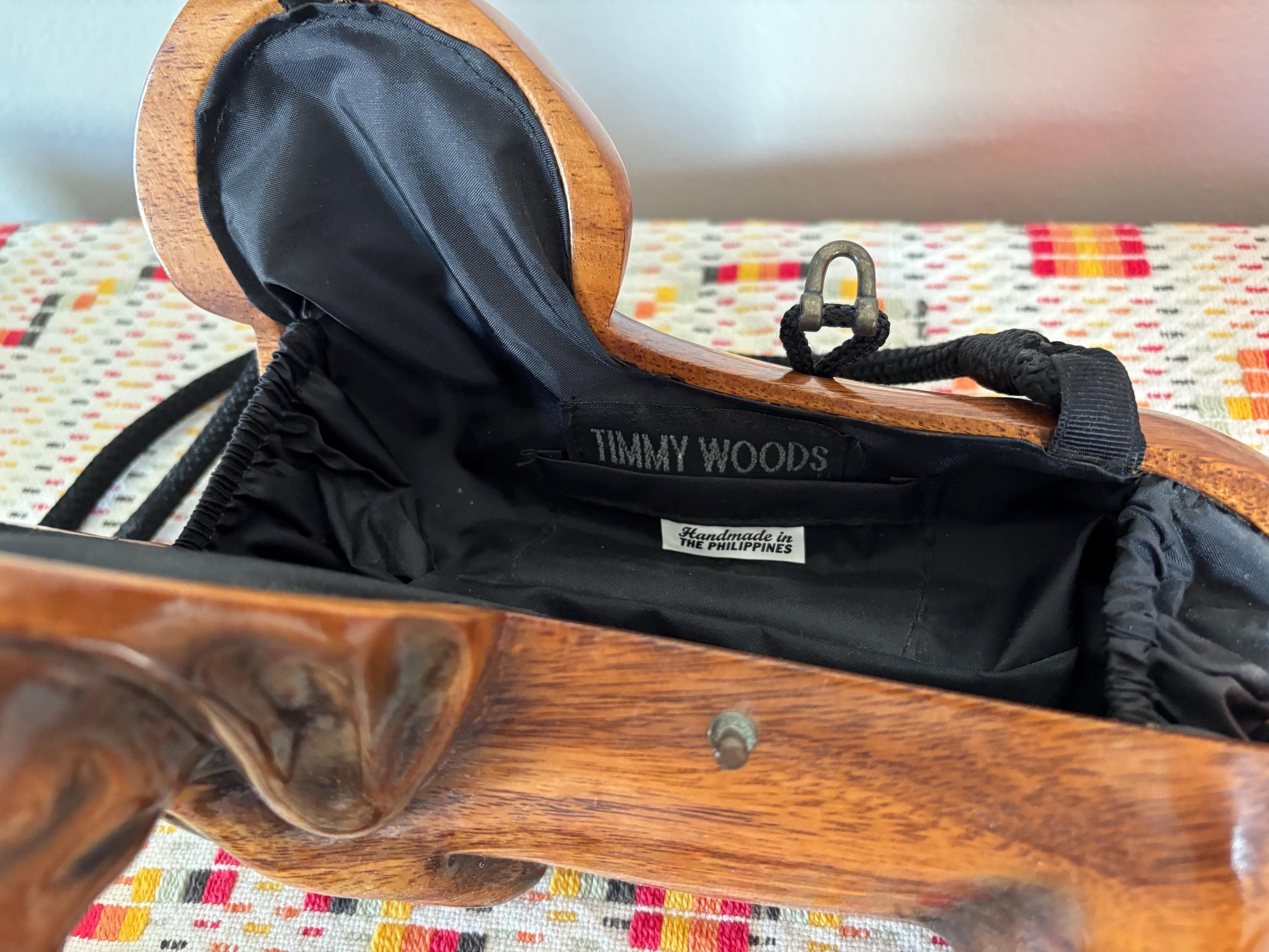 Vintage Timmy Woods Acacia Wood Dachshund Purse - Etsy
