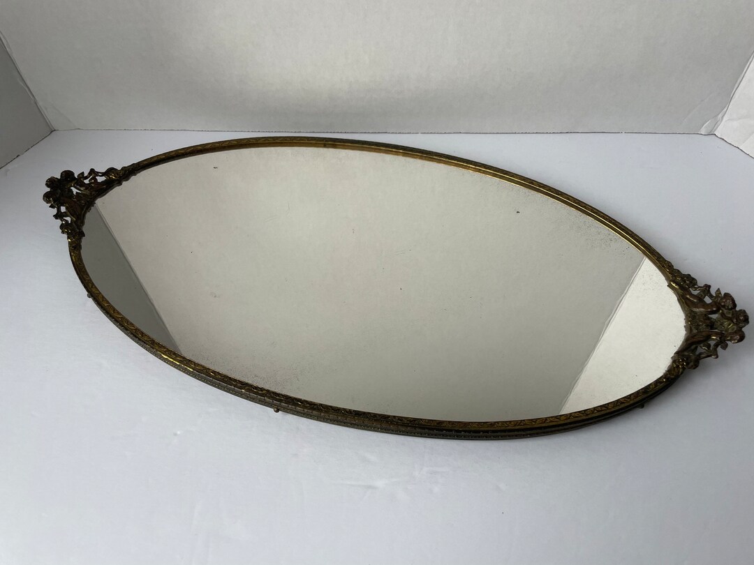 Vintage Mirror Tray Vintage Victorian Mirror Tray Vintage Etsy