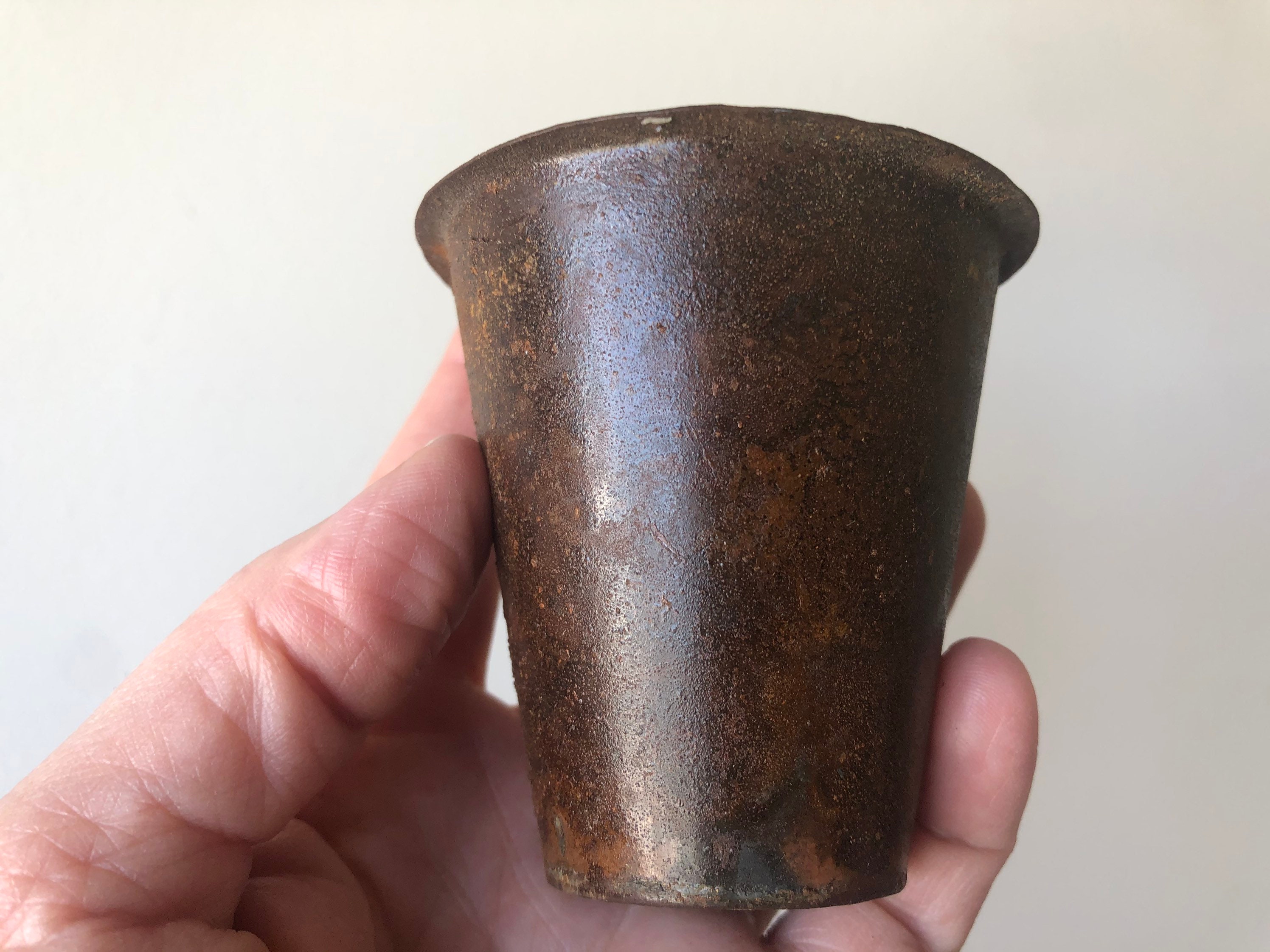 Set of 9 Vintage Rusty Pots Rustic Floral Pots Miniature Etsy