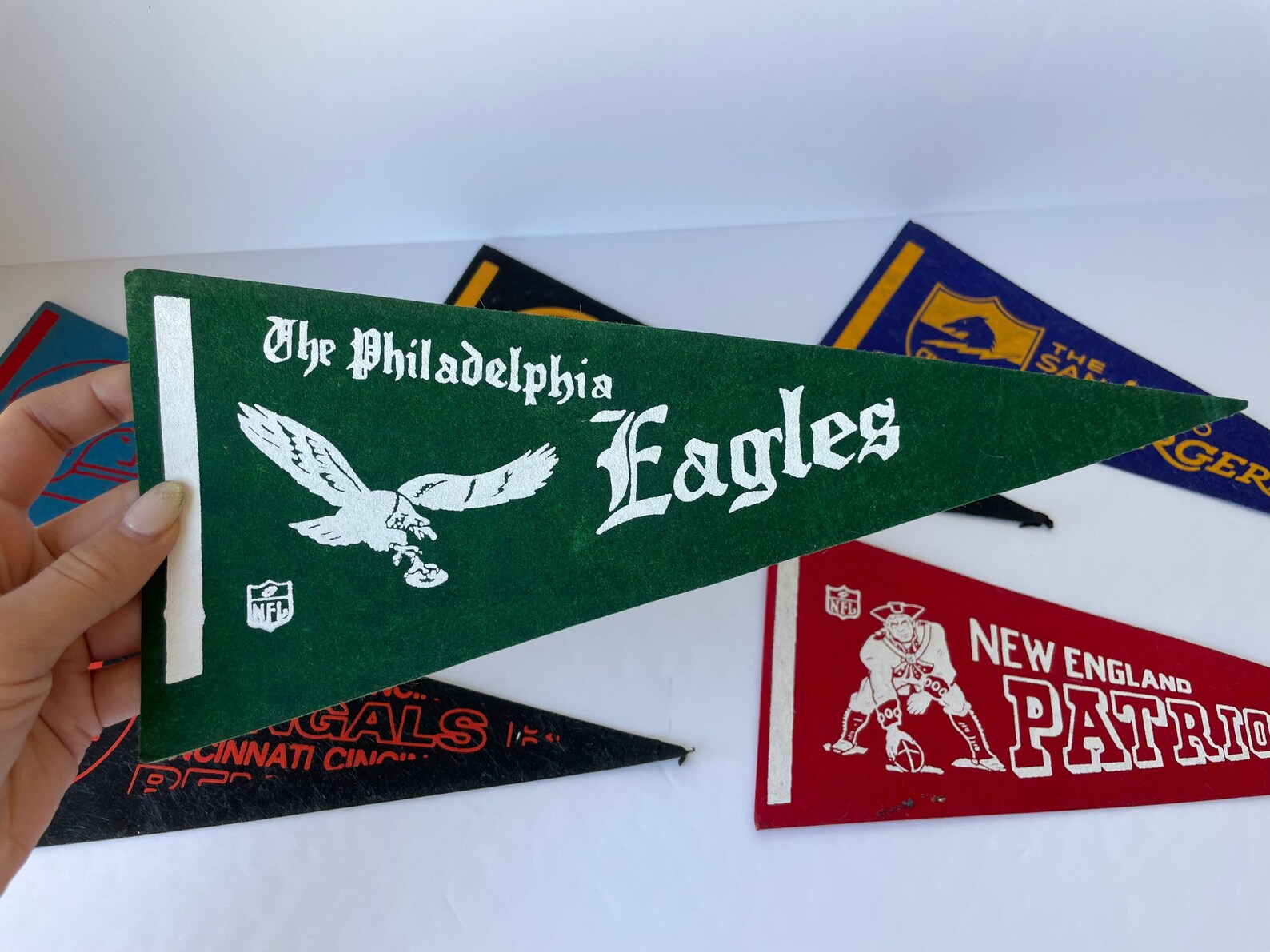 Vintage Felt Sports Pennants 1960s / 1970s Vintage Football Etsy