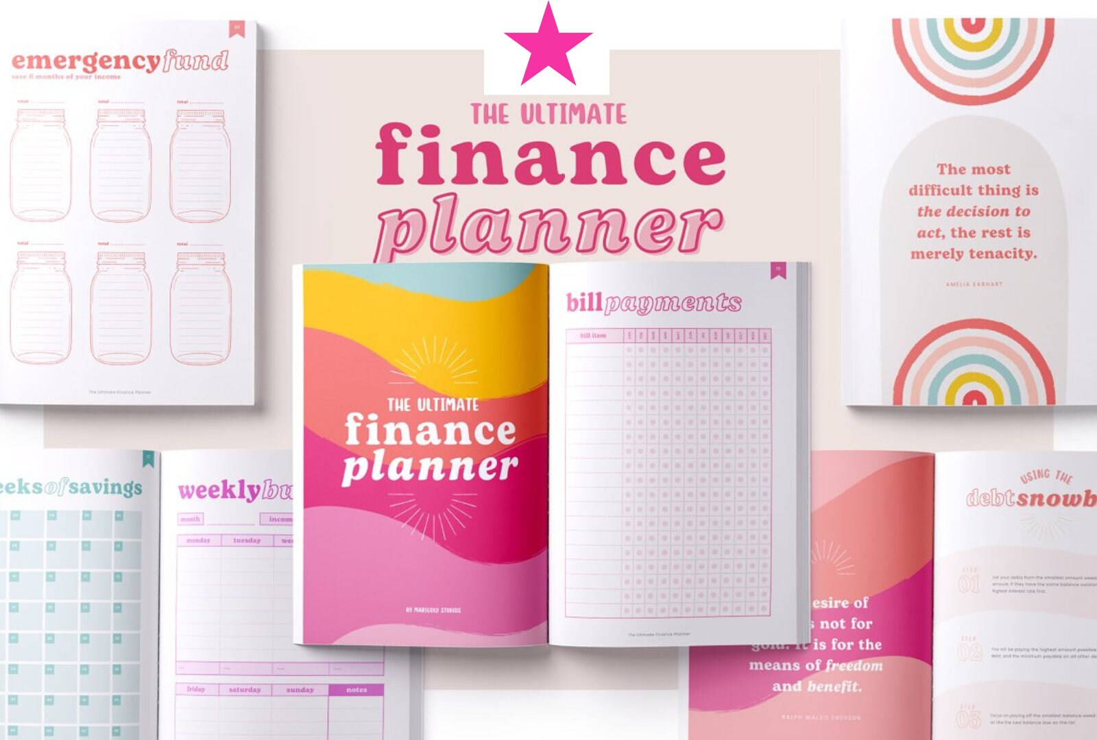 Ultimate Financial Planner Bundle Printable Financial Tracker Financial ...