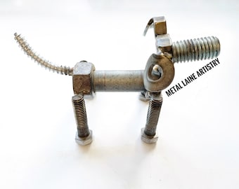 溶接ナット&ボルトの子犬 - メタルアートの犬の置物 - Etsy 日本 溶接ナット&ボルトの子犬 - メタルアートの犬の置物 - Etsy 日本