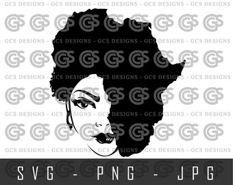Download Black Woman Face Svg Etsy