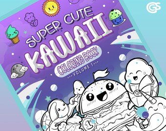 Download Kawaii Coloring Book Etsy