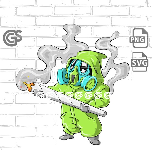 HazMat Preroll - PNG SVG 420 T-Shirt digital design, Urban, Graffiti, Weed, Legalize It, DTG Sublimation png, clip art, Vector, Cricut