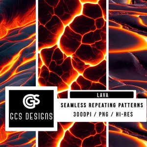 Naadloze PNG Lava Flow - Naadloze patroon herhalen design bestand, digitaal papier, sublimatie achtergrond PNG, stof patronen