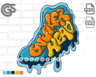 Sneaker Head Drip - SVG PNG for Shirts - Sublimation T-Shirt File, Graffiti Drip, Urban Streetwear, Shoes, dtg, Sneakerhead Clip Art