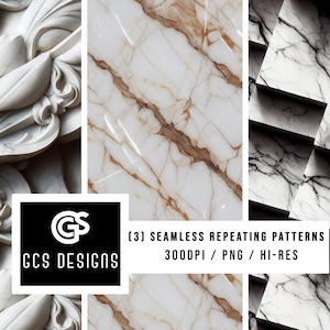Seamless PNG Italian Marble - Seamless Pattern Repeating Design File, Digital Paper, Tumbler Background PNG, Marbled & Fabric Patterns