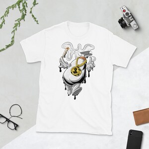 Graffiti Money Bag - Unisex T-Shirt, Cash Dollars, Drip Effect, Money Hungry, Entrepreneur, Independent