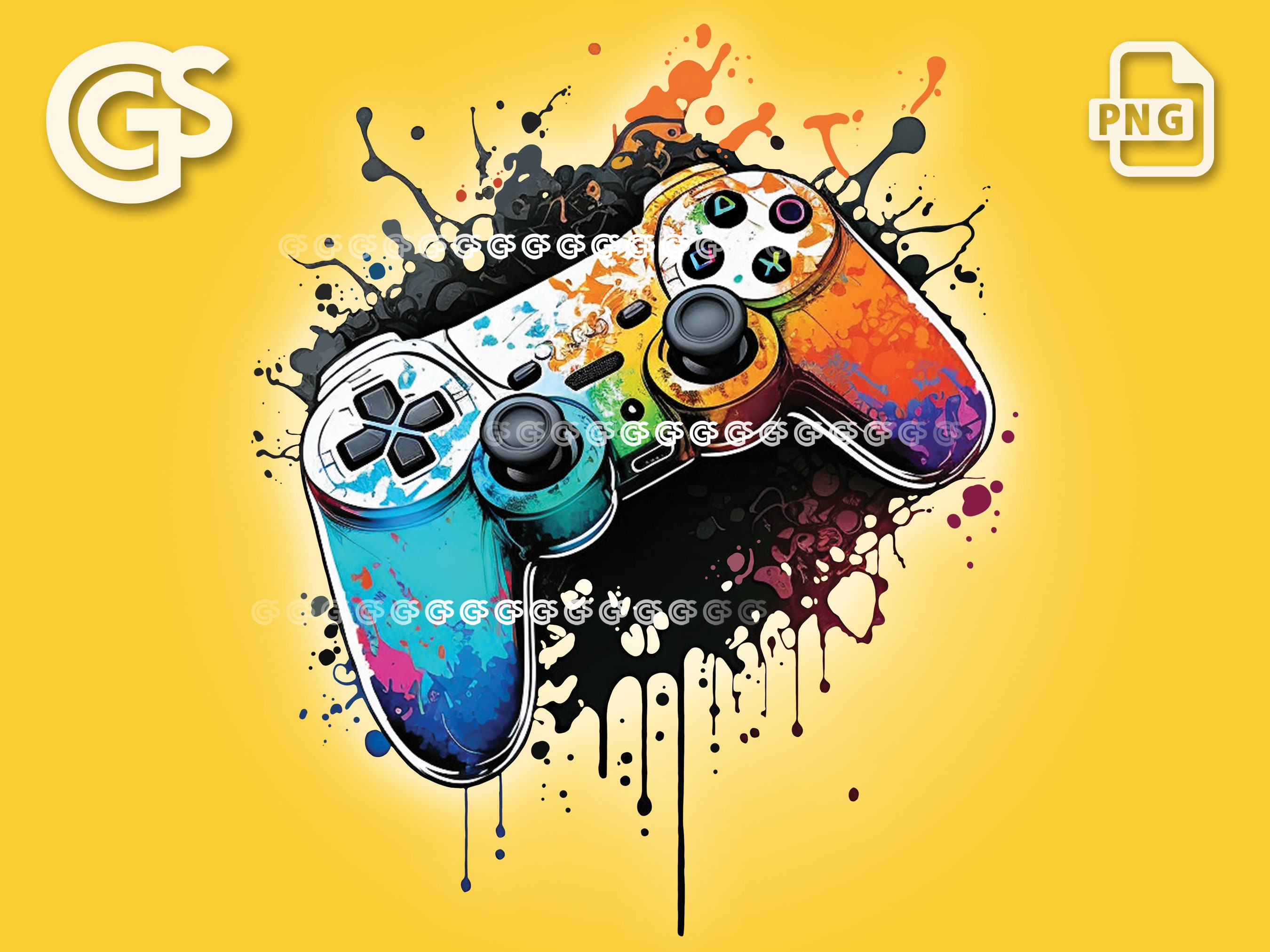 Graffiti Game Controller, PNG - Gamer Life, Digital T-Shirt PNG,  Sublimation Design, DTG, Gaming ClipArt