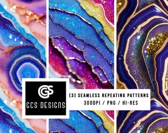 Digital Paper Glitter Agate - Seamless Pattern Repeating Design File, Blurred  Sublimation Background PNG, & Fabric Patterns