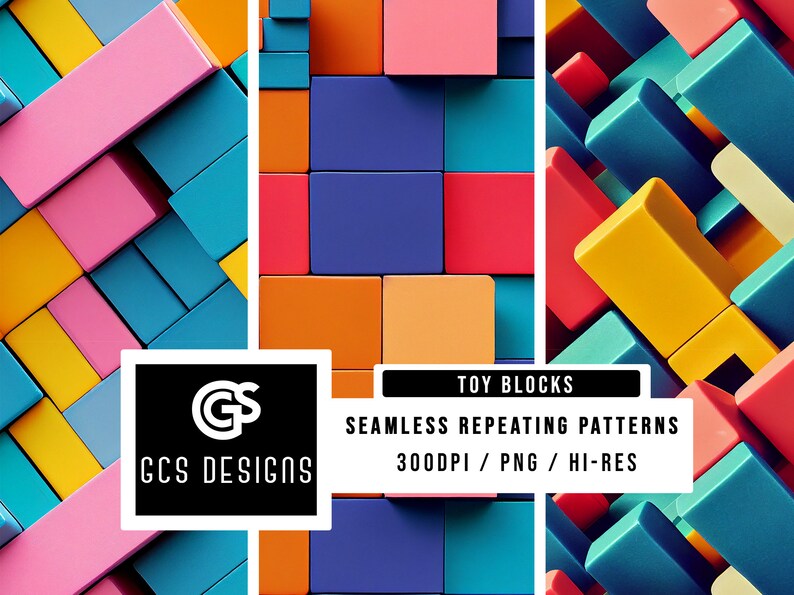 Seamless PNG Kids Toy Blocks | Seamless Pattern Repeating Design File ...