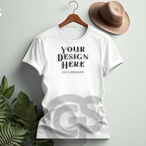 White Tshirt Mockup | Boho Scene Shirt Mockup | Digital Mockup | Template T Shirt Mockup | Digital Download