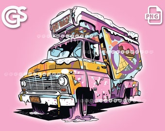 100% NOT an Ice Cream Truck PNG File | Trap House T-Shirt digital, Graffiti, dtg, Sublimation, Ice Cream Man ClipArt