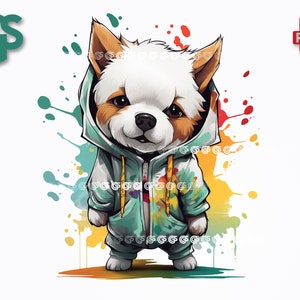 Chill Hündchen PNG - Welpe T-Shirt Aufkleber Digitale Datei, Hund Mama Papa Liebhaber, Urban Streetwear Sublimation, Pngs Designs
