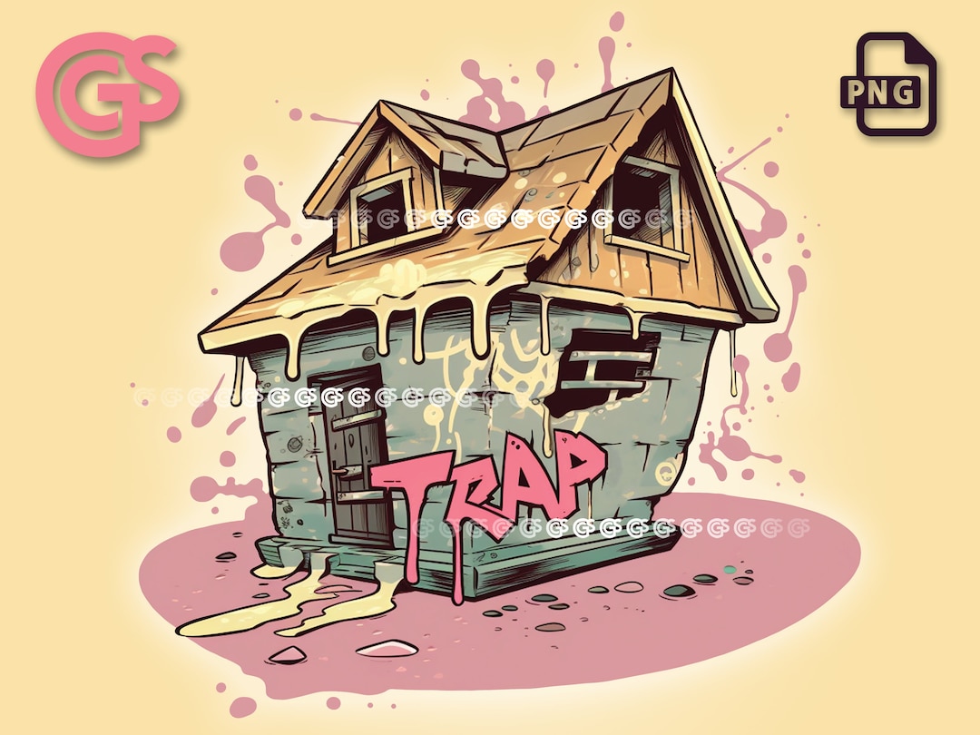 Little Trap House PNG File Local Pot Dealer, Urban Streetwear Tshirt