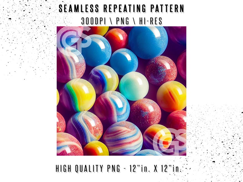 Digital Paper PNG Marbles 3 Seamless Pattern Repeating - Etsy