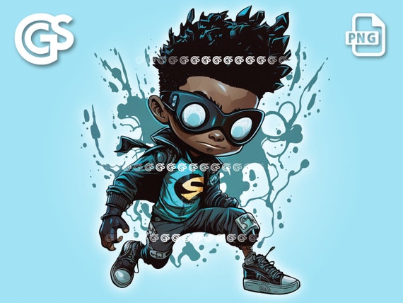 Superhero Black Boy PNG | Afro African American King, Super Hero TShirt  Design, Melanin Sublimation DTG, Black Boy Joy Clipart