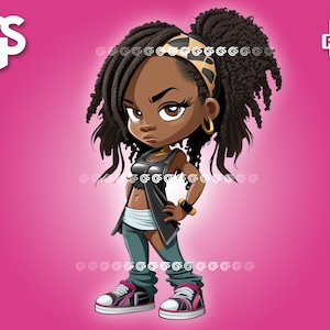 Cute Black Girl  - PNG Afro African American Queen, TShirt Design, Woman Melanin, Sublimation, Black Girl Magic, pngs designs