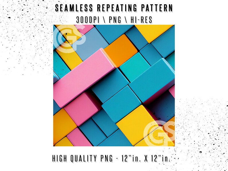 Seamless PNG Kids Toy Blocks | Seamless Pattern Repeating Design File ...