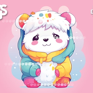 Niedlicher Eisbär PNG | Grafik-T-Shirt Digitale Datei, Teddy Love, Urban Sublimation, Pelztier, Pngs Designs