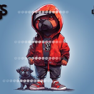 Cool Dog PNG - Puppy T-Shirt Sticker Digital File, Dog Mom Dad Lover, Urban Streetwear Sublimation, pngs designs
