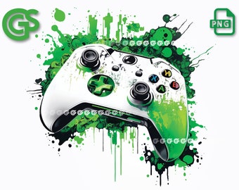 Graffiti Gaming Controller, PNG - Gamer Life, Digital T-Shirt PNG, Sublimation Design, Video Game, pngs designs