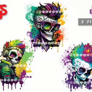 Graffiti Skullboy-bundel (3), png | Graffiti-T-shirt, sticker digitaal bestand, Skulls DJ, Urban Streetwear-sublimatie, pngs-ontwerpen
