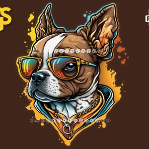 Cool Graffiti Dogs Bundle 3 PNG Puppy T-shirt Sticker Digital File, Dog ...