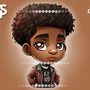 King Black Boy - PNG Afro African American King, TShirt Design, Man Melanin, Sublimation, Black Boy Joy, pngs designs