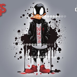 Duck This! PNG | グラフィック T シャツ デジタル デザイン、グラフィティ アーバン、漫画アヒル、昇華、PNG デザイン