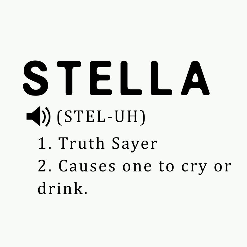 Stella Definition Custom Etsy