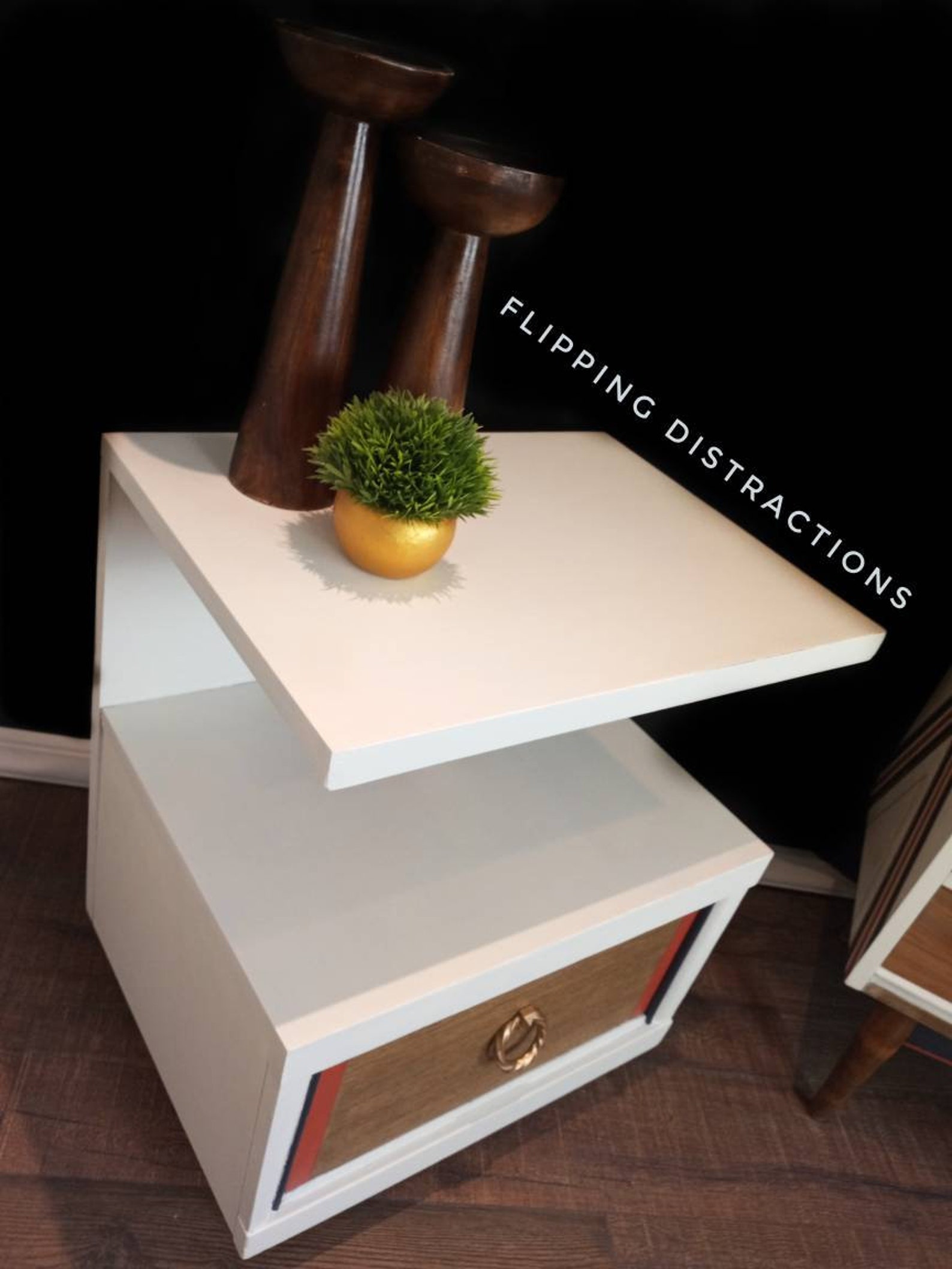 Mid Century Modern Funky Fresh Nightstand Pair / MCM Bedside / Etsy