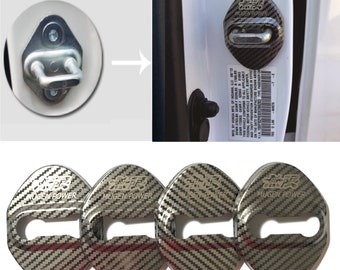 Honda Mugen Door Lock Cover Carbon Fibre Effect 4pcs