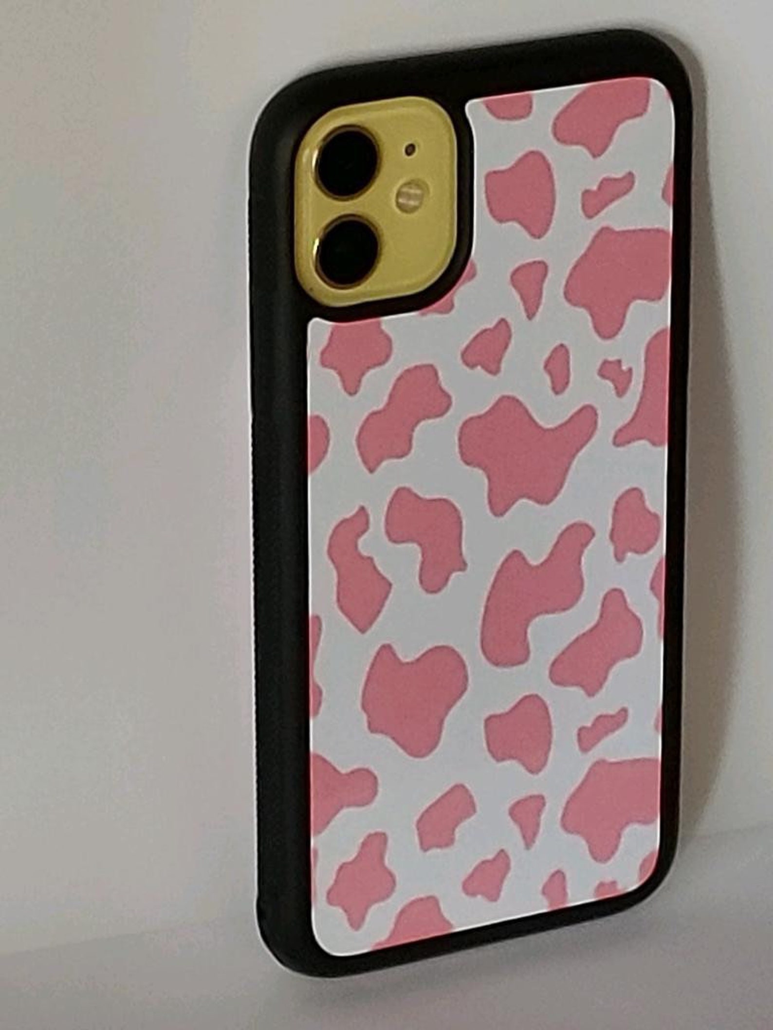 Pink Cow Print Phone Case For IPhone 11 Etsy