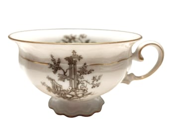 Vintage Royal Heidelberg Fine Bone China Teacup Gold Trim Winterling Germany