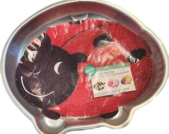 Vintage Wilton Lady Bug Cake Pan Mold 2105-3316  Original Insert Instructions