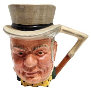 John Bull Mug by Lancaster & Sandland Vintage England Ceramic Toby Jug Signed