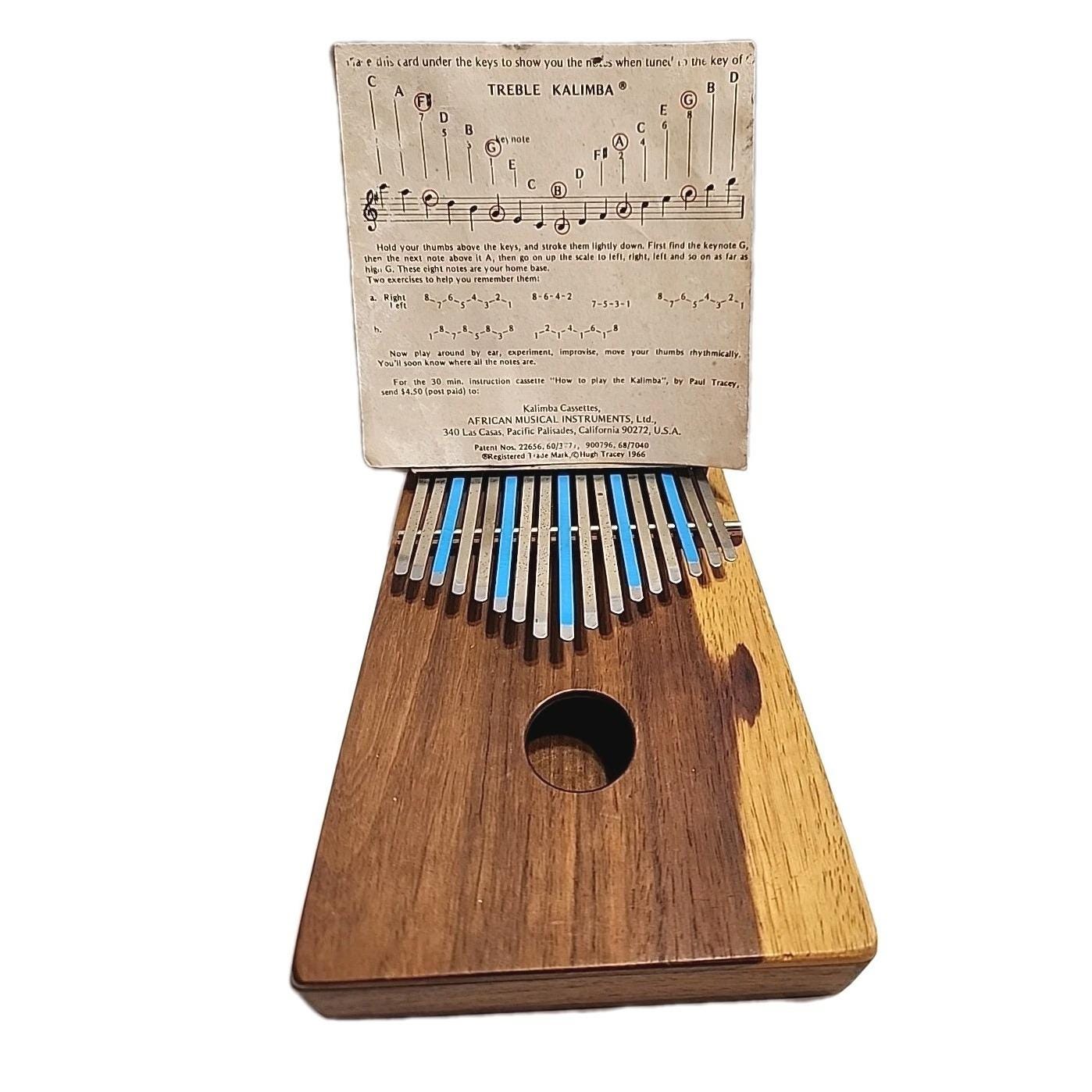 Hugh Tracey Treble Kalimba Original Vintage 1966 African 17 Note 