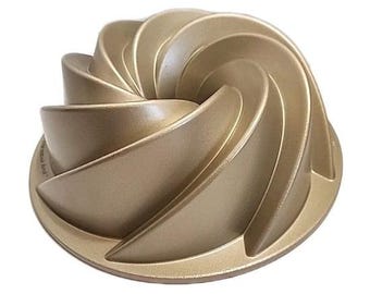 Molde para pastel Bundt Nordic Ware Heritage de 4 tazas, nuevo. LEER