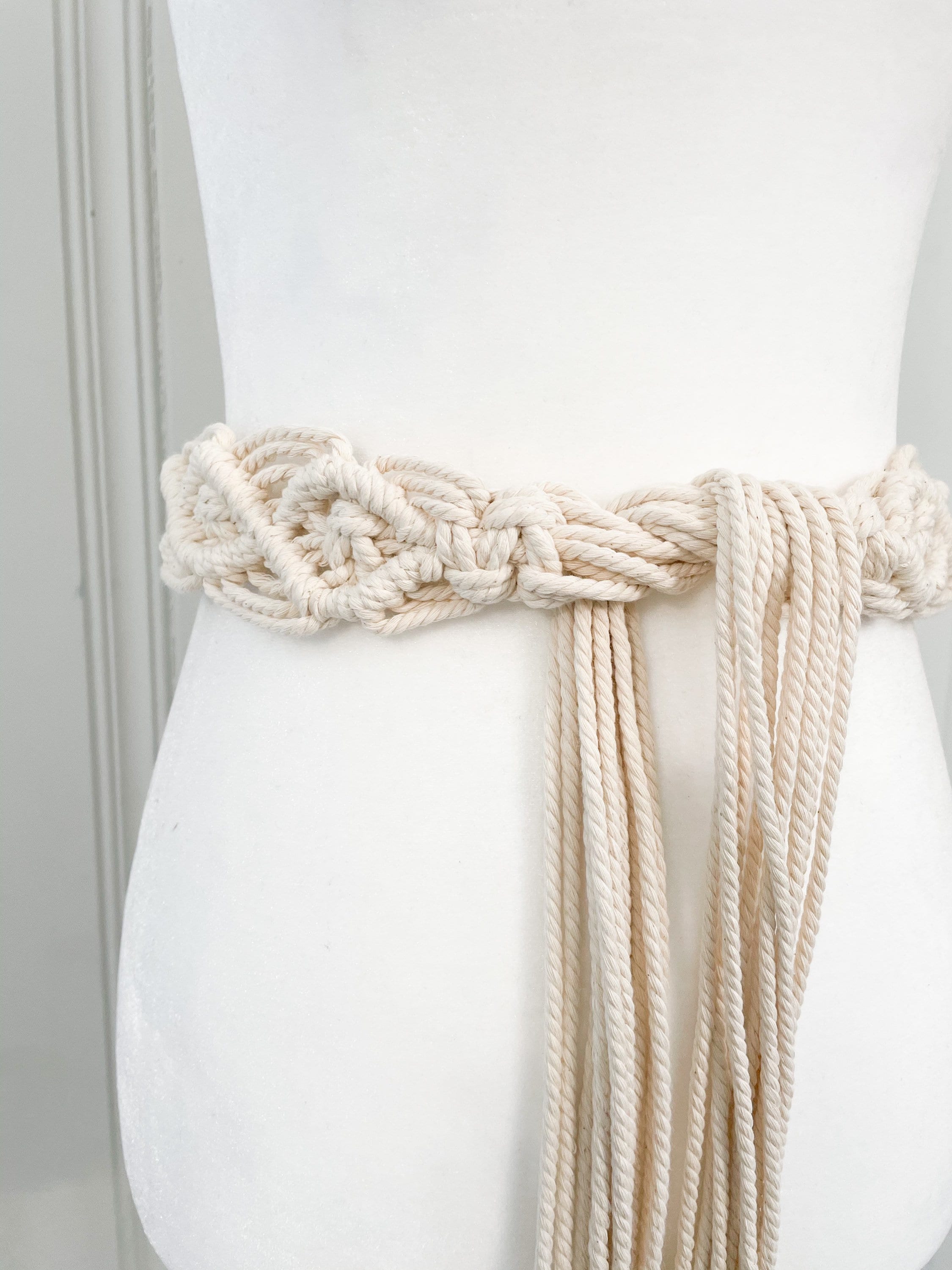 ROSA BELT One-size Boho Handmade Macrame Belt | Etsy