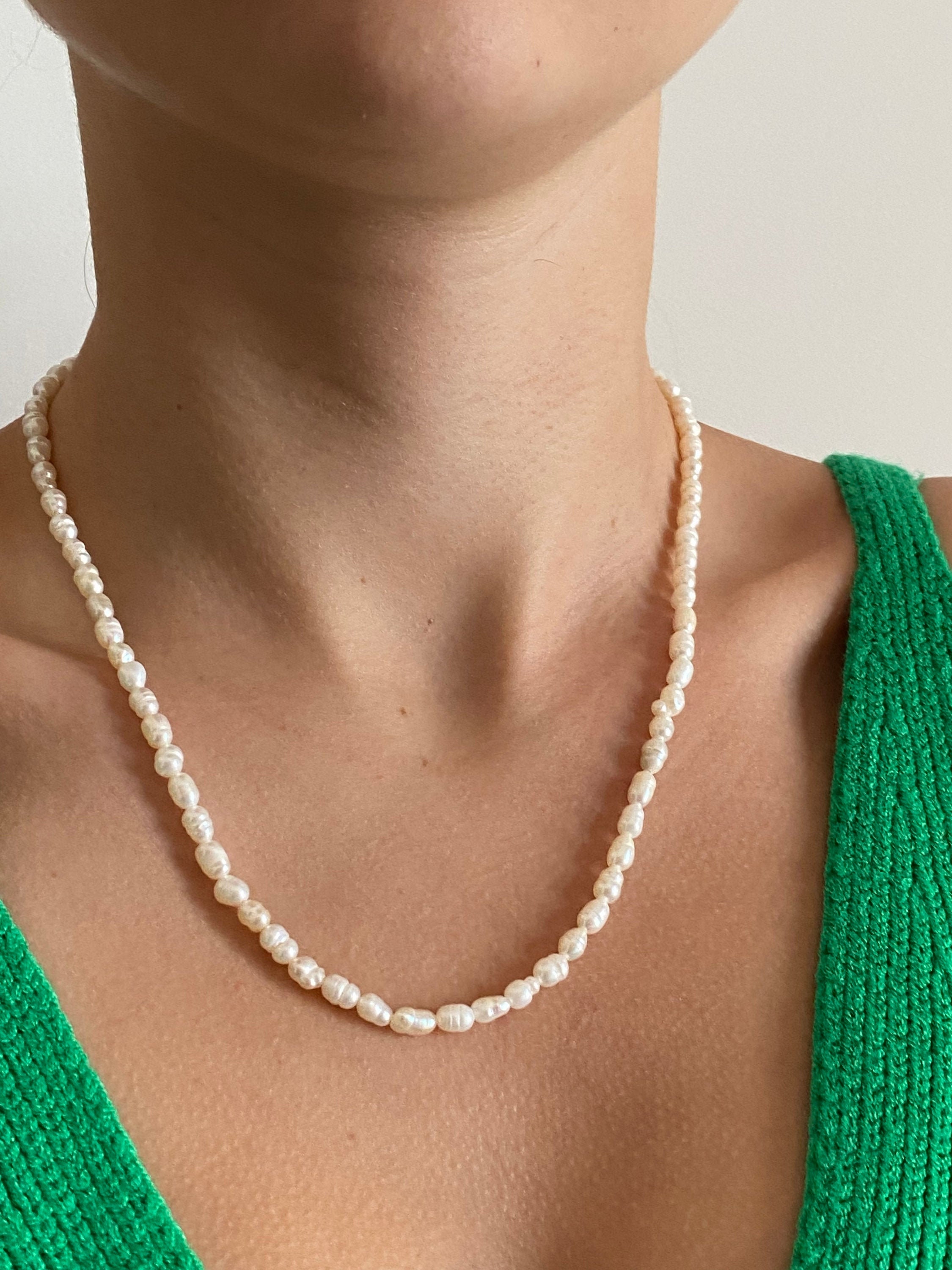 Freshwater pearl necklace mens pearl necklace choker Etsy